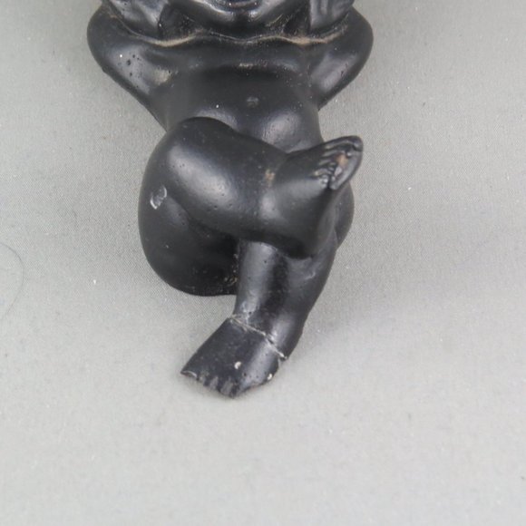 Vintage Coco Joes Tiki - Laying Old Man Menehune - Made with Lava - Picture 3 of 5